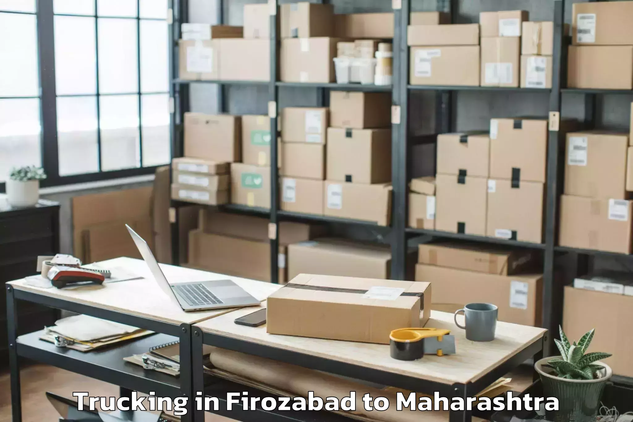 Top Firozabad to Borivli Trucking Available